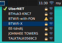 SSID list